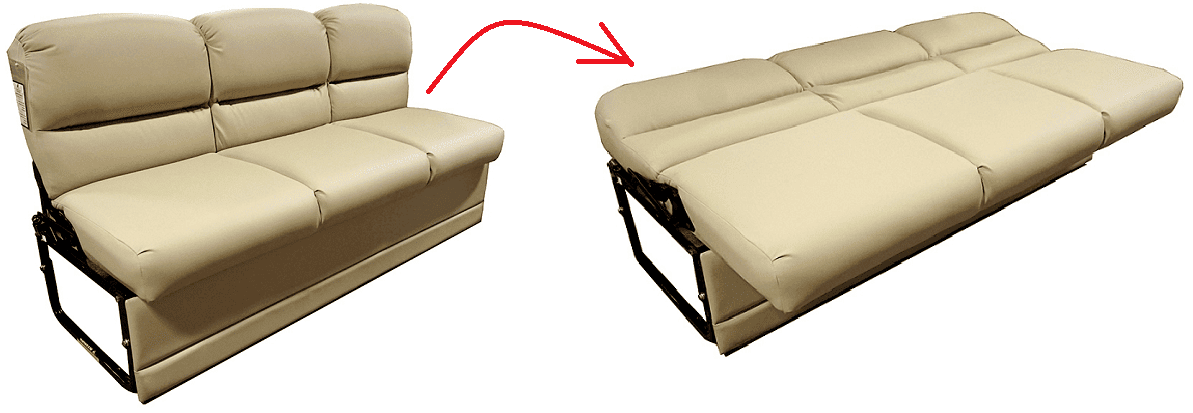 Rv Sofa Bed Replacement Guide With, Diy Rv Sofa Bed With Storage