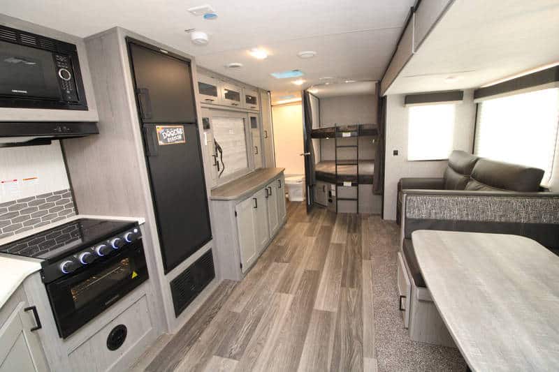 the travel trailers