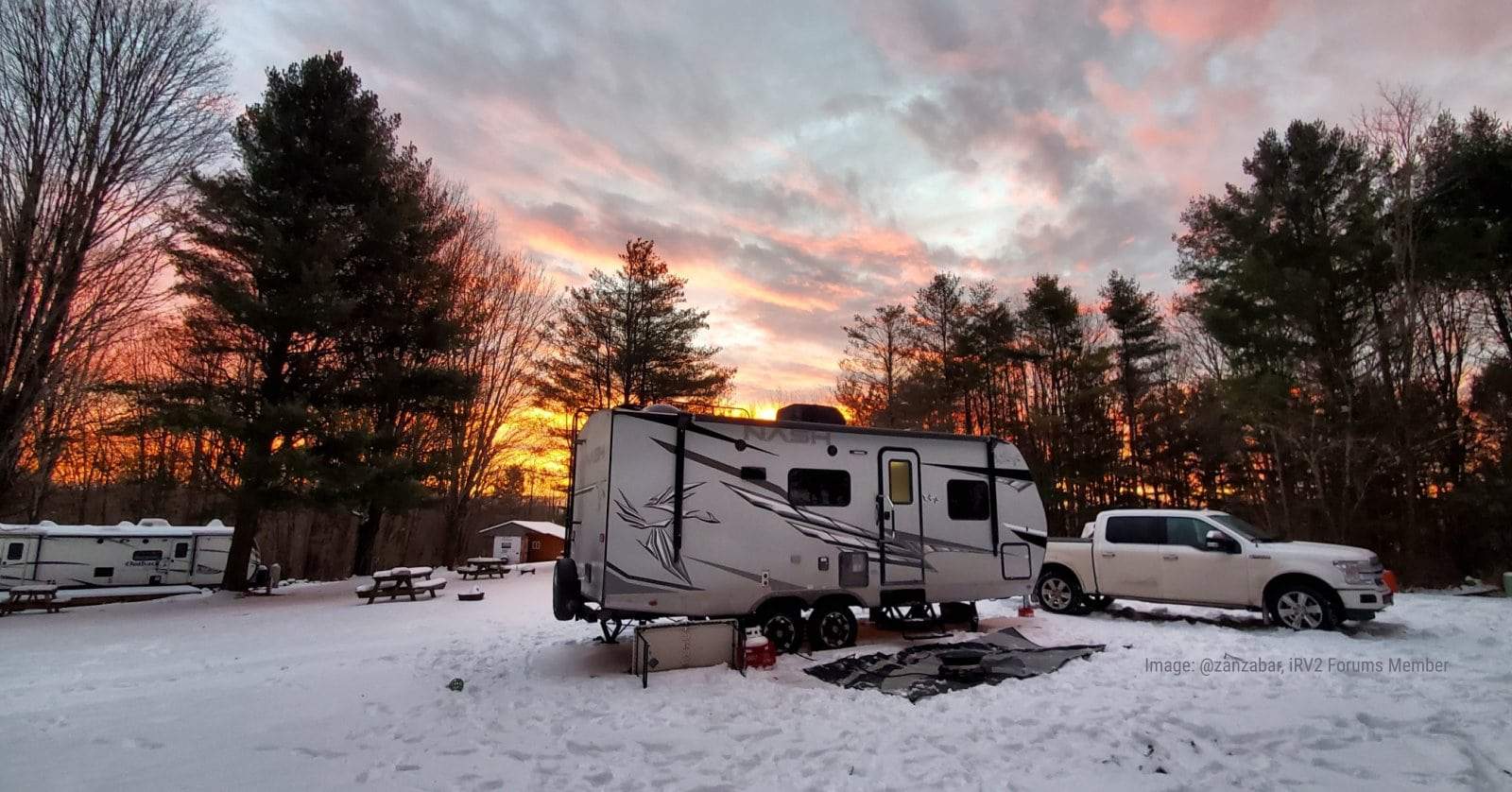 Nash 23D Cold Weather RV Camping (Image: @Zanzabar, iRV2 Forums Member)
