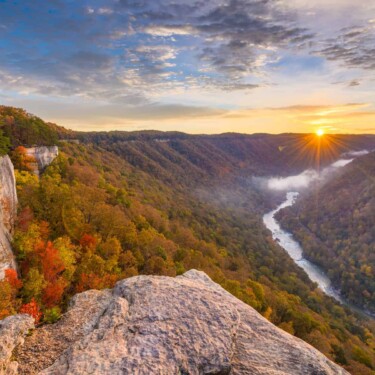 New River Gorge least visited national parks with RV camping