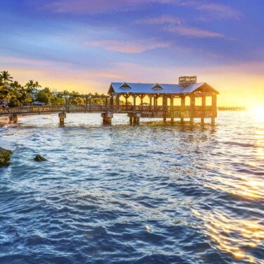 Key West Florida beach scene
