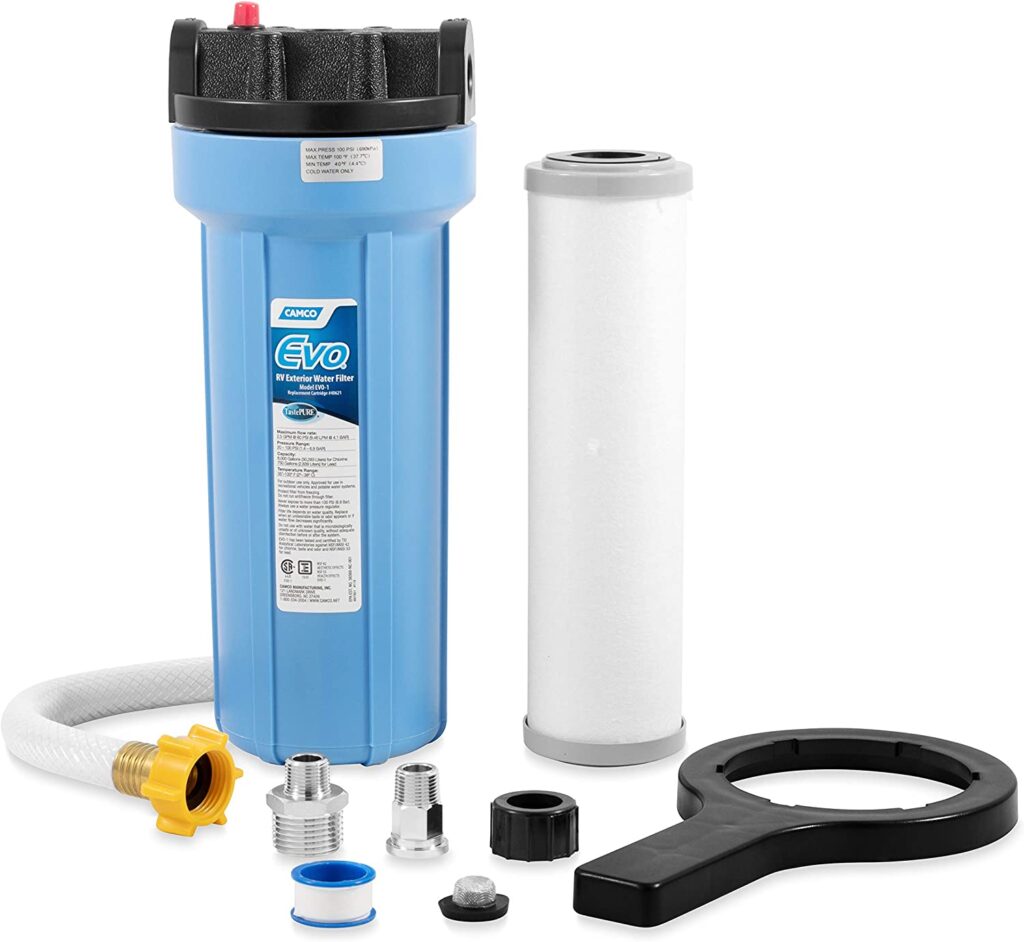 Camco EVO RV & marine water filter