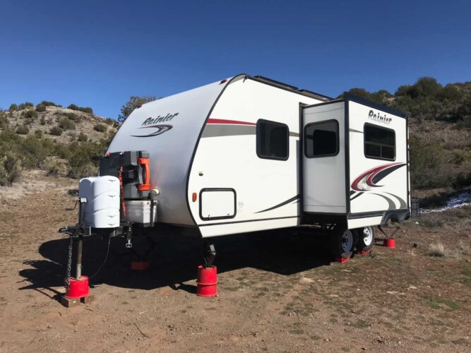leveling trailer when boondocking
