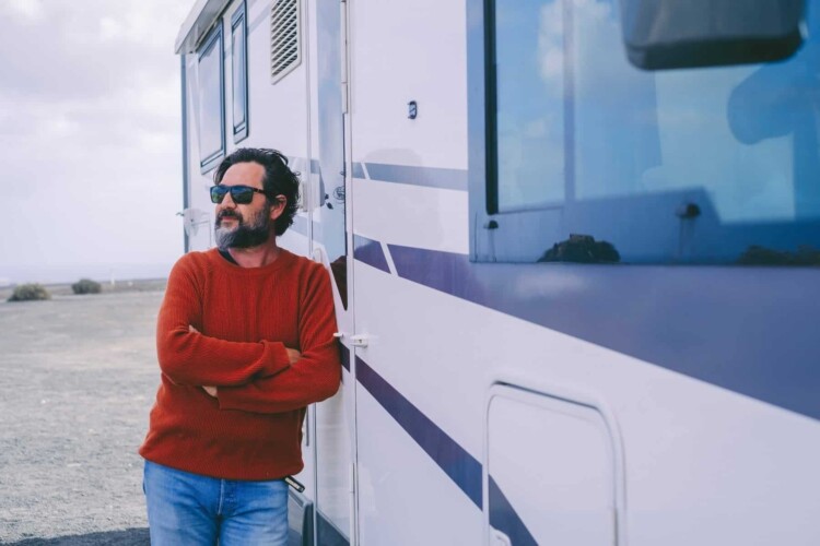 man thinking about quitting RVing