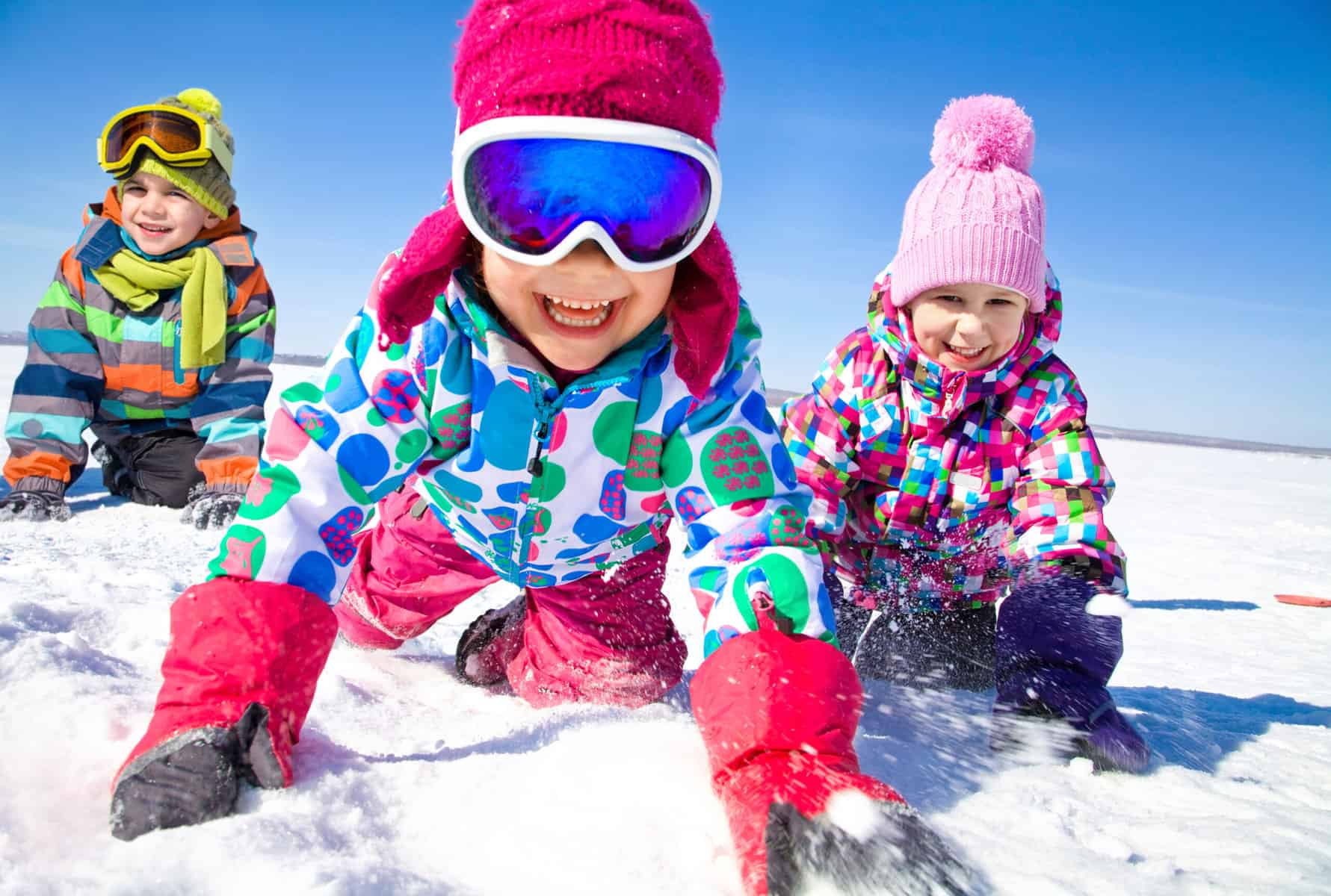best gifts for RVing kids playing in snow
