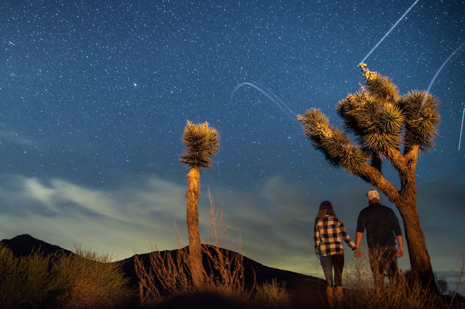 Stargazing is a benefit of visiting Joshua Tree