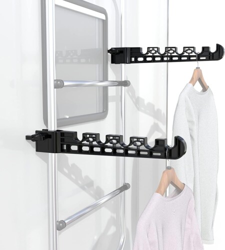 RV ladder clothes drying rack