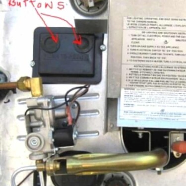 RV Water heater trouble shooting check reset