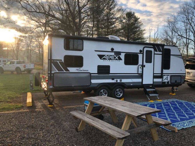 Large, paved campsites at Stonewall Resort (Image: @JBrewer RV LIFE Campgrounds)