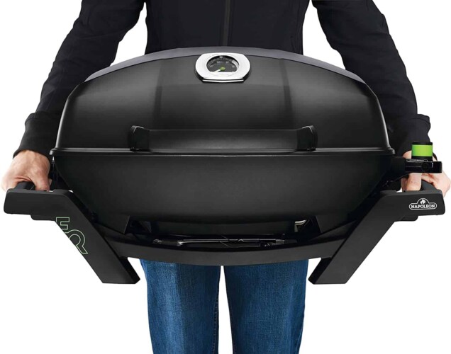 You can carry the Napoleon propane grill to your next campout. (Image: Amazon)