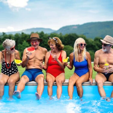must-have summer RV gear for happy seniors swimming