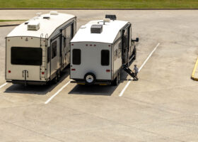 dangerous places to park your RV in a parking lot