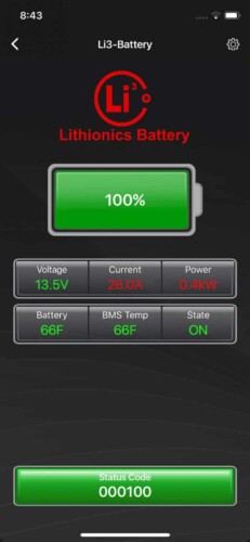 Battery Management System interface. (Image: iRV2 Discussion Forums) 