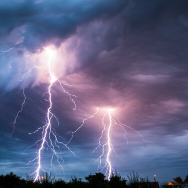 lightning storm over countryside (Image: Shutterstock)